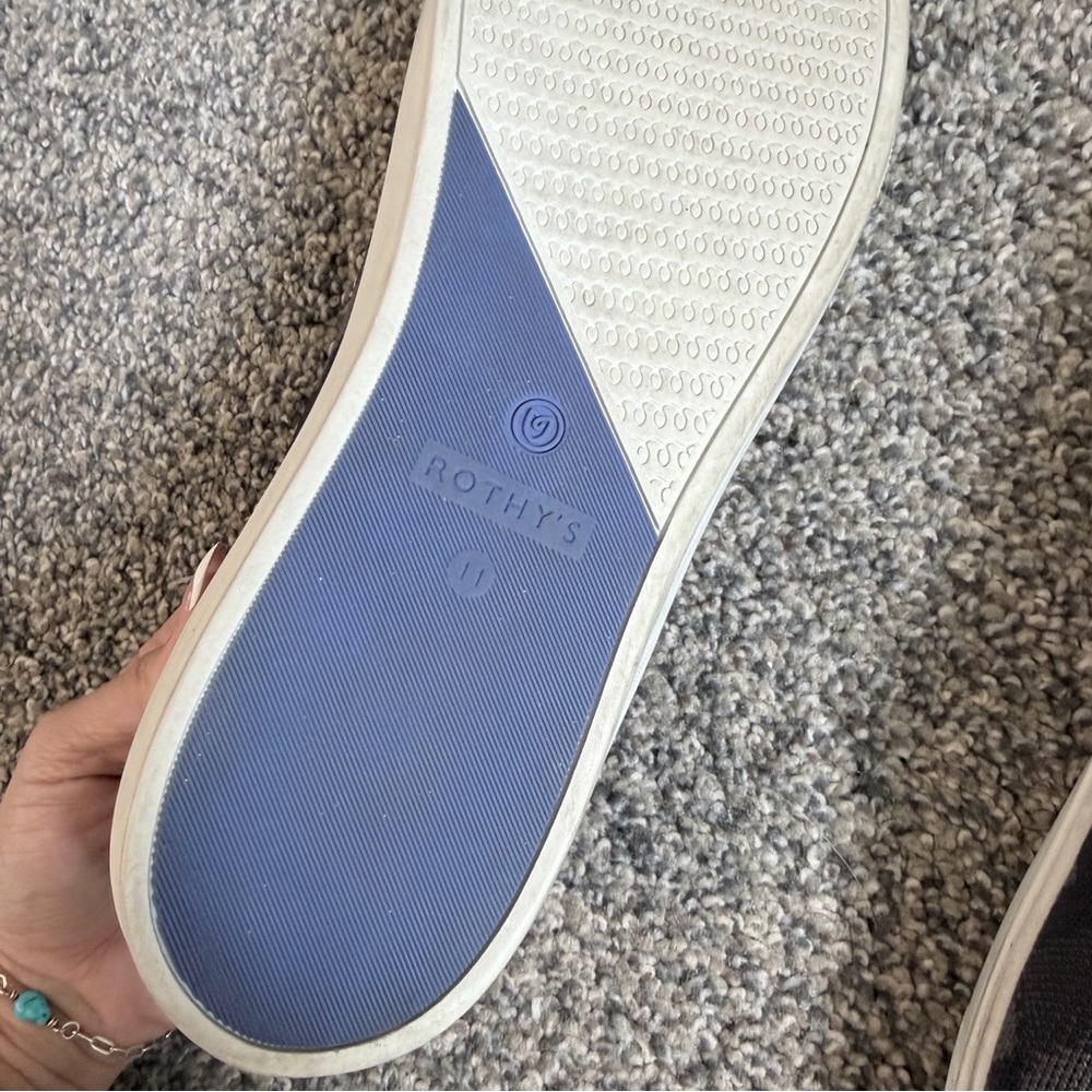 Rothy's The Sneaker Original Slip On Sneaker in Grey Camo - Picture 4 of 4